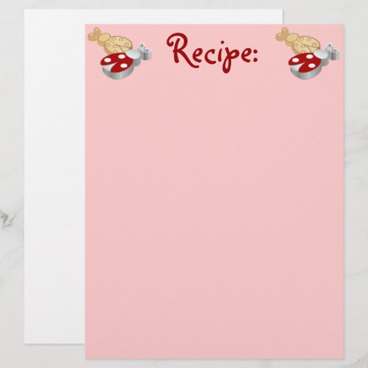 ラディバグクッキーレシピ紙 (正面/裏面)