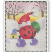 ラディバグサンタステッカー シール (正面)