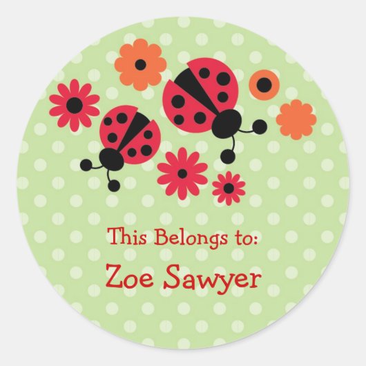 ラディバグステッカー ラウンドシール (正面)