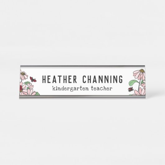 ラディバグズ&デイジー先生デスク デスクネームプレート (正面)