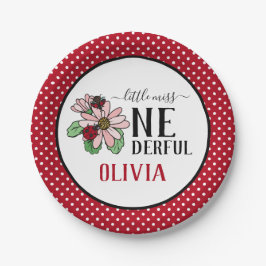 ラディバグズ・ピンク・デイジーズ・ワンダーフル・バースデー・パーティー ペーパープレート