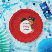 ラディバグテーマベビーガールレッド&ブラック ペーパープレート (パーティー)