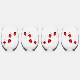 ラディバグデザインワイングラス ステムなしワイングラス