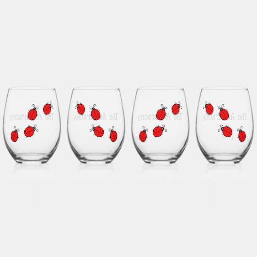 ラディバグデザインワイングラス ステムなしワイングラス (正面)