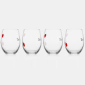 ラディバグデザインワイングラス ステムなしワイングラス (左)