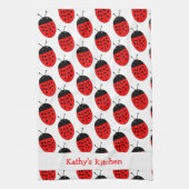 ラディバグデザイン パーソナライズされた キッチンタオル (縦)