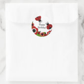 ラディバグハッピーバースデーシール ラウンドシール (バッグ)