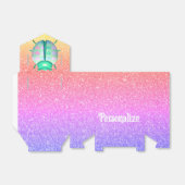 ラディバグハートかわいいグリッタールックグラデーション フェイバーボックス (折り畳みなし)