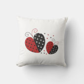 ラディバグハートかわいい クッション (正面)