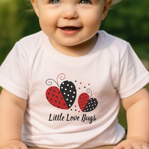 ラディバグハートかわいい ベビーTシャツ