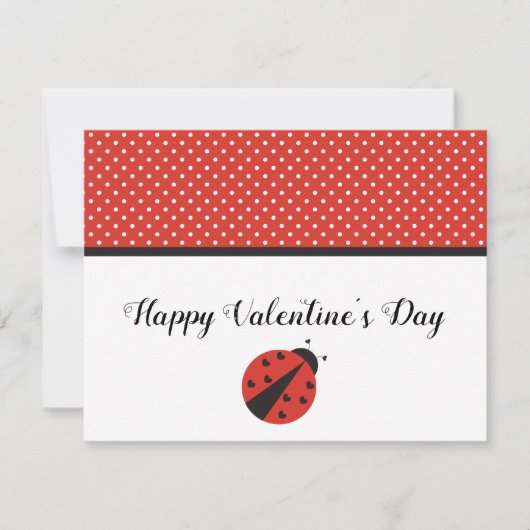 ラディバグハートバレンタインデーカード 招待状 (正面)