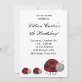 ラディバグバースデーパーティ招待状 招待状 (正面)