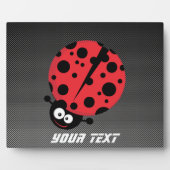 ラディバグフェイク炭素繊維 フォトプラーク (正面)