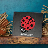 ラディバグフェイク炭素繊維 フォトプラーク (側面)