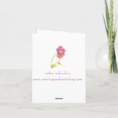 ラディバグフラワーズドミノ自然スケッチブック カード (裏面)