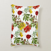 ラディバグフローラパーソナライズされた祖母ナナ アクセントクッション (裏面(縦))