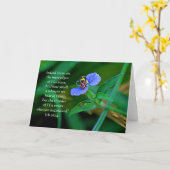 ラディバグブルー聖なる書物、 経典カードジョブ26:14 カード (黄色い花)