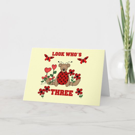 ラディバグベア3rd誕生日Tシャツ カード (正面)