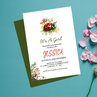 ラディバグベビーシャワー招待状 招待状