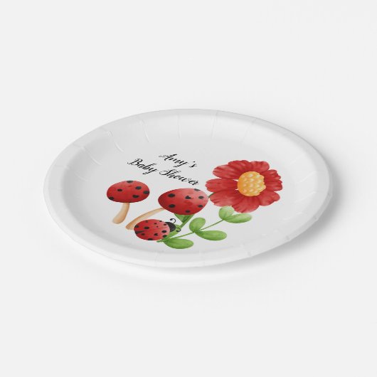 ラディバグベビーシャワー紙プレート ペーパープレート (アングル)