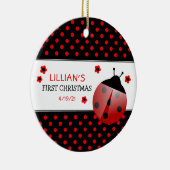 ラディバグベビー初めてのクリスマスセラミックオーナメント セラミックオーナメント (右)