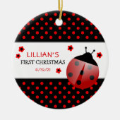 ラディバグベビー初めてのクリスマスセラミックオーナメント セラミックオーナメント (正面)