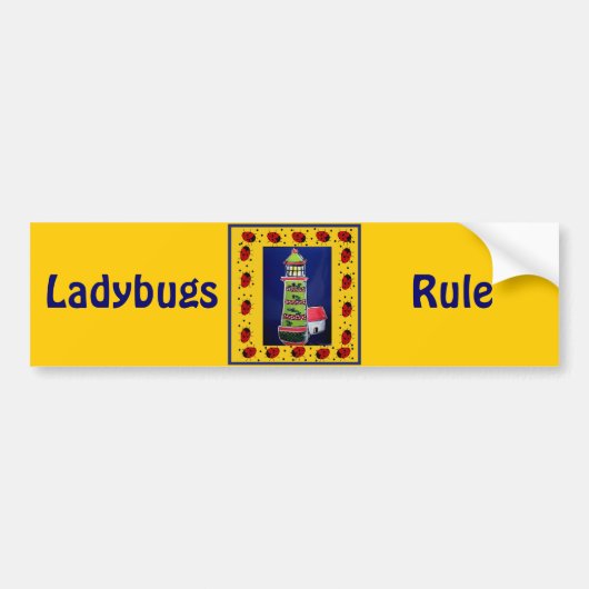 ラディバグライトハウス バンパーステッカー (正面)