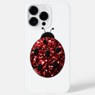 ラディバグレッドスパークルズプリント Case-Mate iPhone 14 PRO MAXケース