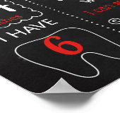 ラディバグレディバグバースデーパーティーの黒板 ポスター (角)