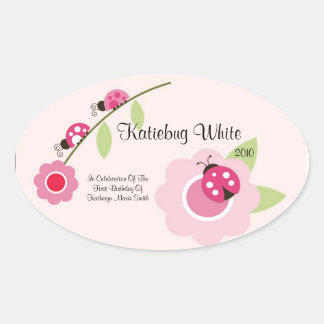 ラディバグワインラベル 楕円形シール