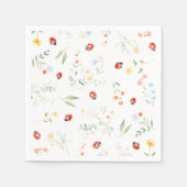 ラディバグ夏の庭ベビーシャワーペーパーナプキン スタンダードカクテルナプキン (正面)