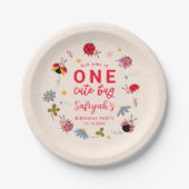 ラディバグ夏の最初の誕生日パーティー ペーパープレート (正面)