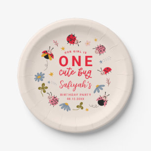 ラディバグ夏の最初の誕生日パーティー ペーパープレート