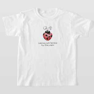 ラディバグ夏の虫のおもしろいとよくはしゃぐ昆虫のデザイン Tシャツ