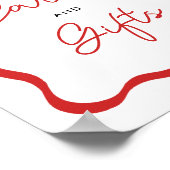 ラディバグ女の子の誕生日カードとギフトサイン ポスター (角)