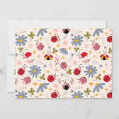 ラディバグ女の子ベビー写真誕生のお知らせ 案内状 (裏面)