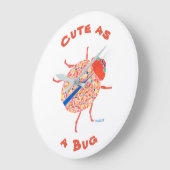 ラディバグ子供部屋ウォールクロック ラージ壁時計 (傾斜)