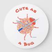 ラディバグ子供部屋ウォールクロック ラージ壁時計 (正面)