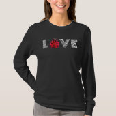 ラディバグ愛ヒョウLadybug虫バグかわいい女性 Tシャツ (正面)
