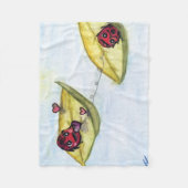 ラディバグ愛好家 フリースブランケット (正面)