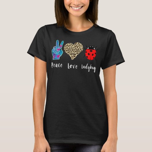 ラディバグ昆虫学ラブピースラディバグ昆虫 Tシャツ (正面)