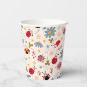 ラディバグ模様ベビーシャワー 紙コップ (裏面)