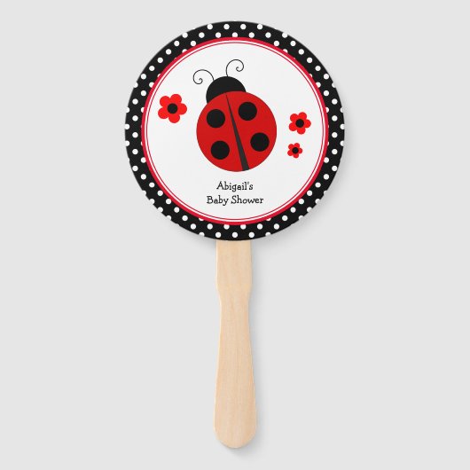 ラディバグ水玉模様ありがとう ハンドファン (正面)