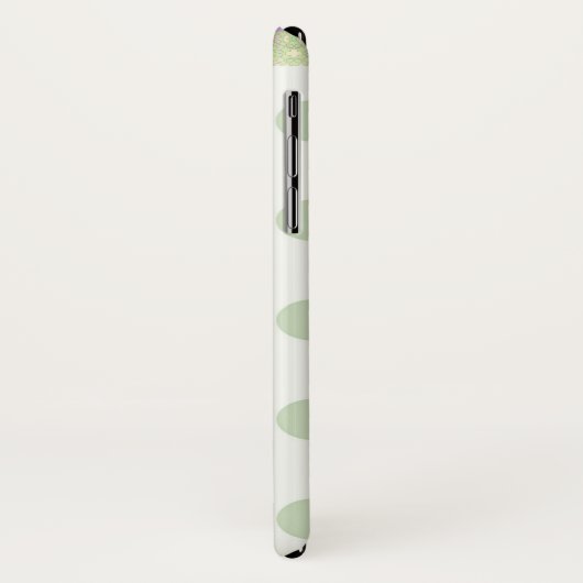 ラディバグ水玉模様かわいい紫の白の緑 Case-Mate iPhoneケース (裏面/左)