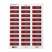 ラディバグ水玉模様バースデーパーティー住所 シール (フルシート)