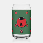 ラディバグ水玉模様 ガラス缶 (正面)