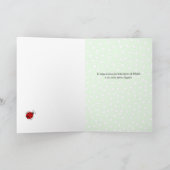 ラディバグ生誕イタリアン生日カスタム文字カード カード (内部)