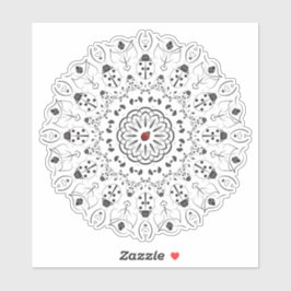 ラディバグ精霊動物曼荼羅 シール