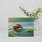 ラディバグ自然カラフルワイルドライフセレネトランブル 箔シーズンポストカード (立ち正面)