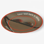 ラディバグ自然パーソナライズされたパーティー ペーパープレート (アングル)